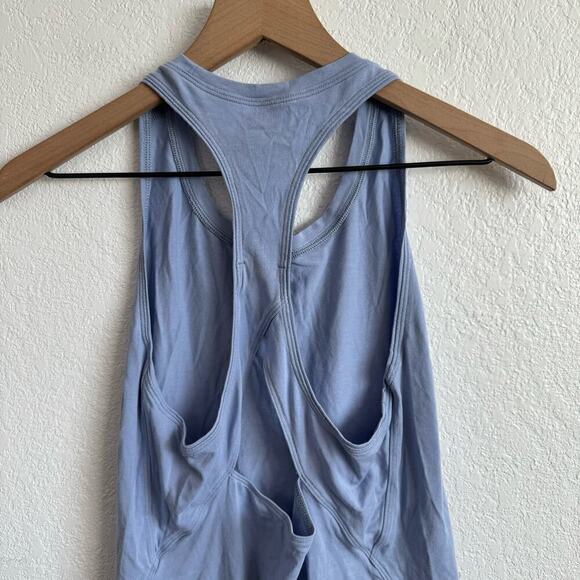 Patagonia Arnica High Neck Racerback Keyhole Tank Top Light Current Blue Small - Picture 7 of 10